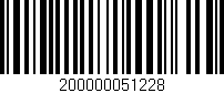 Código de barras (EAN, GTIN, SKU, ISBN): '200000051228'