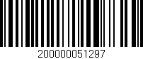 Código de barras (EAN, GTIN, SKU, ISBN): '200000051297'