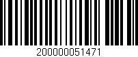 Código de barras (EAN, GTIN, SKU, ISBN): '200000051471'