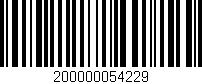 Código de barras (EAN, GTIN, SKU, ISBN): '200000054229'