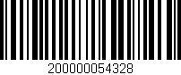 Código de barras (EAN, GTIN, SKU, ISBN): '200000054328'