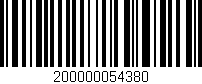 Código de barras (EAN, GTIN, SKU, ISBN): '200000054380'