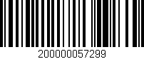 Código de barras (EAN, GTIN, SKU, ISBN): '200000057299'