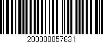 Código de barras (EAN, GTIN, SKU, ISBN): '200000057831'