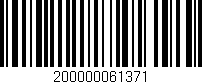 Código de barras (EAN, GTIN, SKU, ISBN): '200000061371'