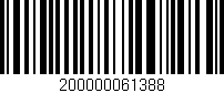 Código de barras (EAN, GTIN, SKU, ISBN): '200000061388'