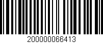 Código de barras (EAN, GTIN, SKU, ISBN): '200000066413'