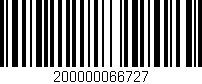 Código de barras (EAN, GTIN, SKU, ISBN): '200000066727'