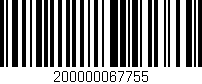 Código de barras (EAN, GTIN, SKU, ISBN): '200000067755'