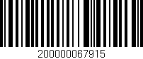 Código de barras (EAN, GTIN, SKU, ISBN): '200000067915'