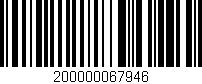 Código de barras (EAN, GTIN, SKU, ISBN): '200000067946'