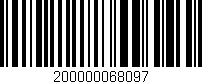 Código de barras (EAN, GTIN, SKU, ISBN): '200000068097'