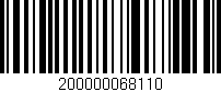 Código de barras (EAN, GTIN, SKU, ISBN): '200000068110'