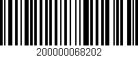Código de barras (EAN, GTIN, SKU, ISBN): '200000068202'
