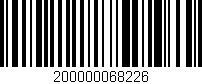 Código de barras (EAN, GTIN, SKU, ISBN): '200000068226'