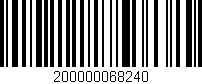 Código de barras (EAN, GTIN, SKU, ISBN): '200000068240'