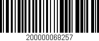 Código de barras (EAN, GTIN, SKU, ISBN): '200000068257'