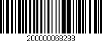 Código de barras (EAN, GTIN, SKU, ISBN): '200000068288'