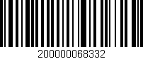 Código de barras (EAN, GTIN, SKU, ISBN): '200000068332'
