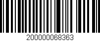 Código de barras (EAN, GTIN, SKU, ISBN): '200000068363'