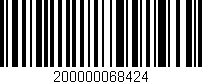 Código de barras (EAN, GTIN, SKU, ISBN): '200000068424'