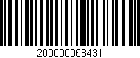 Código de barras (EAN, GTIN, SKU, ISBN): '200000068431'