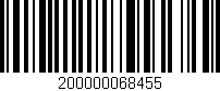 Código de barras (EAN, GTIN, SKU, ISBN): '200000068455'