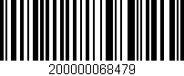 Código de barras (EAN, GTIN, SKU, ISBN): '200000068479'