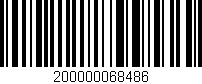 Código de barras (EAN, GTIN, SKU, ISBN): '200000068486'