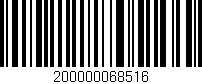 Código de barras (EAN, GTIN, SKU, ISBN): '200000068516'
