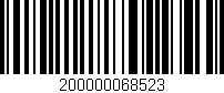 Código de barras (EAN, GTIN, SKU, ISBN): '200000068523'