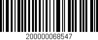 Código de barras (EAN, GTIN, SKU, ISBN): '200000068547'