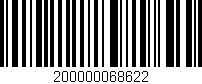 Código de barras (EAN, GTIN, SKU, ISBN): '200000068622'