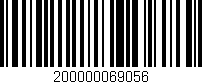 Código de barras (EAN, GTIN, SKU, ISBN): '200000069056'