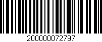 Código de barras (EAN, GTIN, SKU, ISBN): '200000072797'