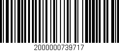 Código de barras (EAN, GTIN, SKU, ISBN): '2000000739717'