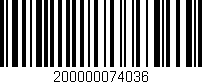 Código de barras (EAN, GTIN, SKU, ISBN): '200000074036'