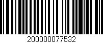 Código de barras (EAN, GTIN, SKU, ISBN): '200000077532'