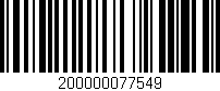 Código de barras (EAN, GTIN, SKU, ISBN): '200000077549'
