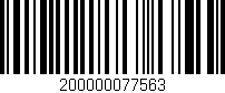 Código de barras (EAN, GTIN, SKU, ISBN): '200000077563'