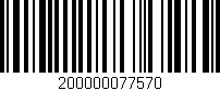 Código de barras (EAN, GTIN, SKU, ISBN): '200000077570'