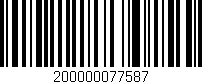 Código de barras (EAN, GTIN, SKU, ISBN): '200000077587'