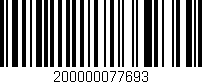 Código de barras (EAN, GTIN, SKU, ISBN): '200000077693'