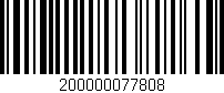 Código de barras (EAN, GTIN, SKU, ISBN): '200000077808'