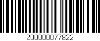 Código de barras (EAN, GTIN, SKU, ISBN): '200000077822'