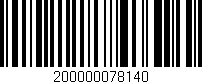 Código de barras (EAN, GTIN, SKU, ISBN): '200000078140'
