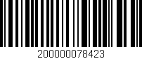 Código de barras (EAN, GTIN, SKU, ISBN): '200000078423'
