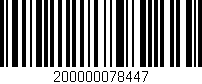 Código de barras (EAN, GTIN, SKU, ISBN): '200000078447'