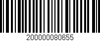 Código de barras (EAN, GTIN, SKU, ISBN): '200000080655'