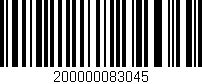 Código de barras (EAN, GTIN, SKU, ISBN): '200000083045'